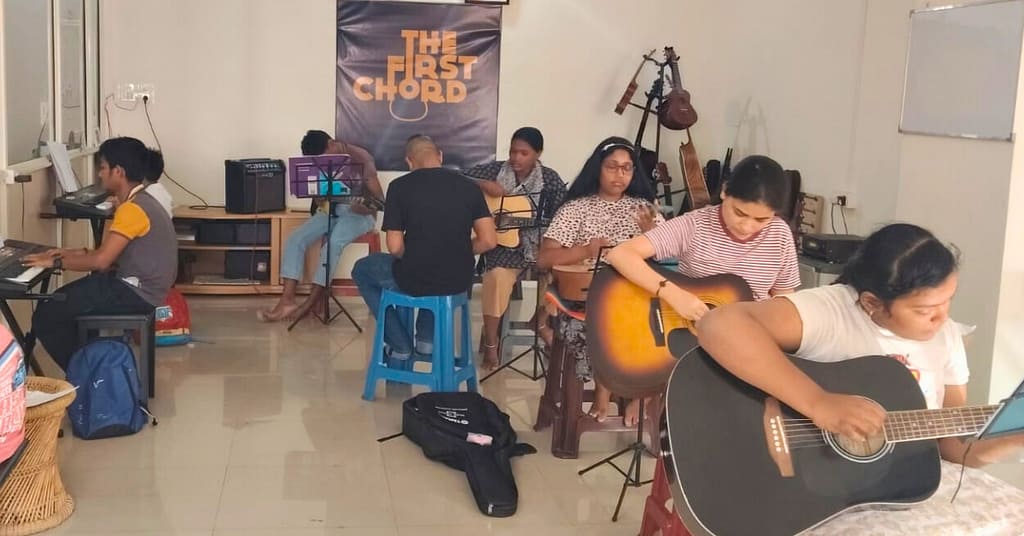 beginner guitar workshop TFC
Banaswadi May 30 Eric Rodrigues