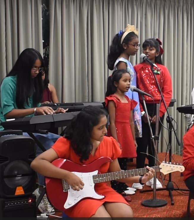 Students performance during Christmas Recital
