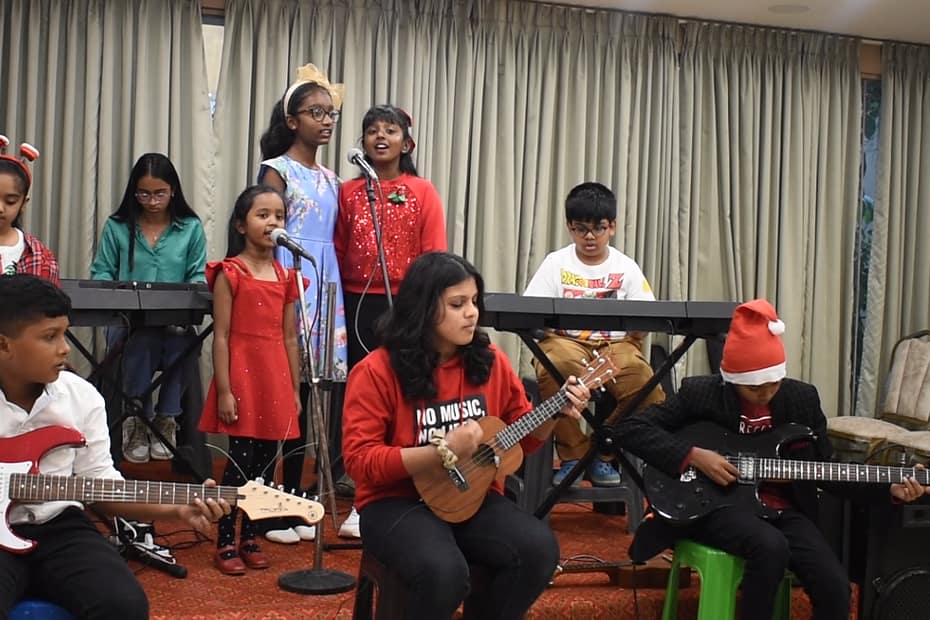 Students performance during Christmas Recital