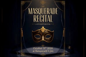 Masquerade Recital